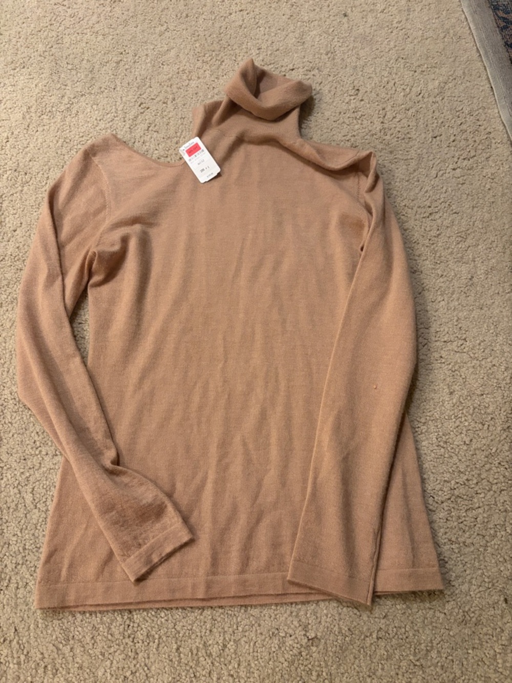 Neiman Marcus Camel Turtleneck Sweater